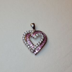 Elegant Pink Heart Pendant